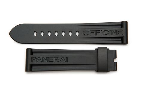 panerai rubber strap 24mm|panerai black rubber strap.